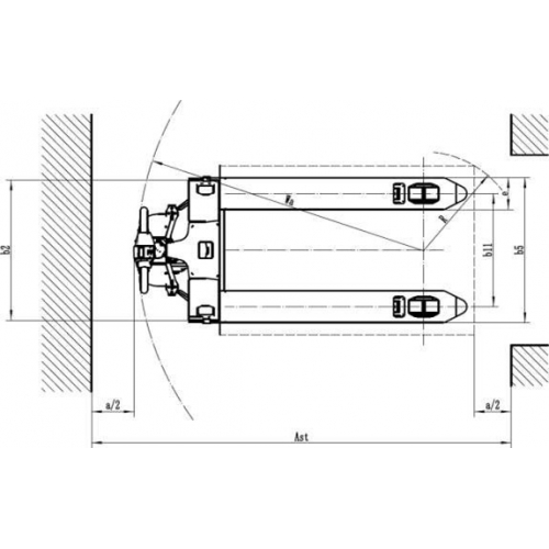 Тележка электрическая 1500 кг 1150 мм TOR EPF-4 Li-ion 24/20 В/Ач (F4)