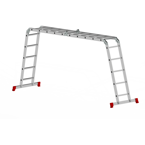 Лестницы алюминиевые трансформер (четырехсекционные)