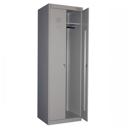 Металлический шкаф для одежды стандартный с усиленной конструкцией ТМ 12-80
