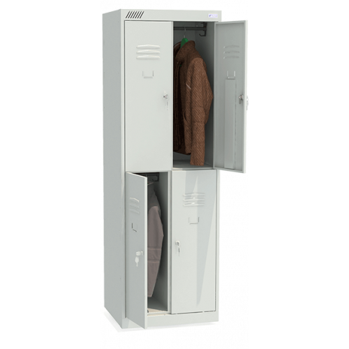 Металлический шкаф для одежды 4-хдверный ШРК 24-800