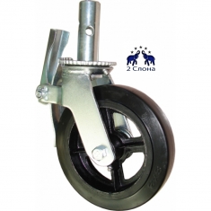 Большегрузное резиновое колесо для строительных лесов 200 мм